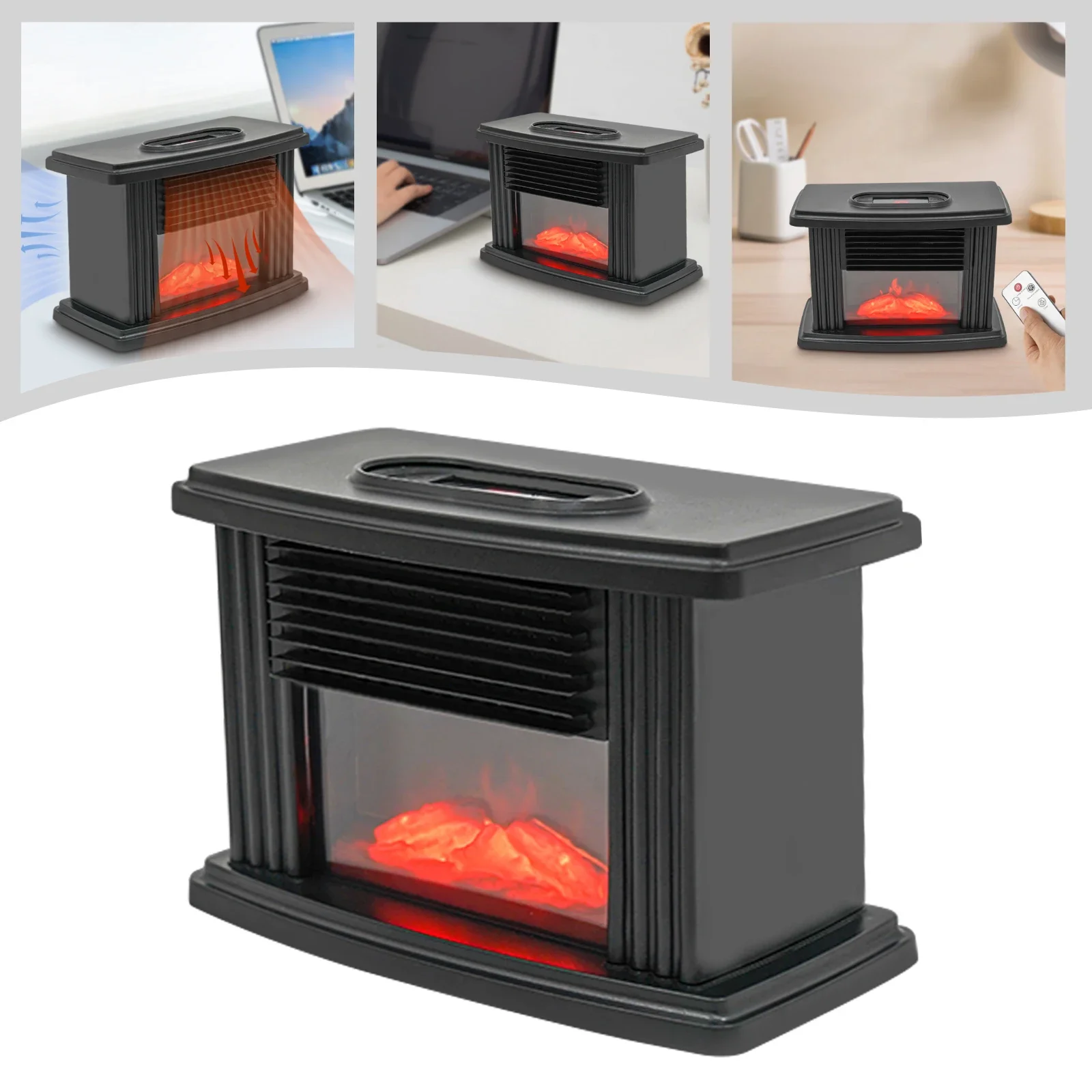 Электрический каминный обогреватель 1000 Вт с 3D эффектом пламени, портативный регулируемый таймер температуры, защита от перегрева для спальни, черный
Электрический каминный обогреватель 1000 Вт с 3D эффектом пламени, портативный регулируемый таймер температуры, защита от перегрева для спальни, черный