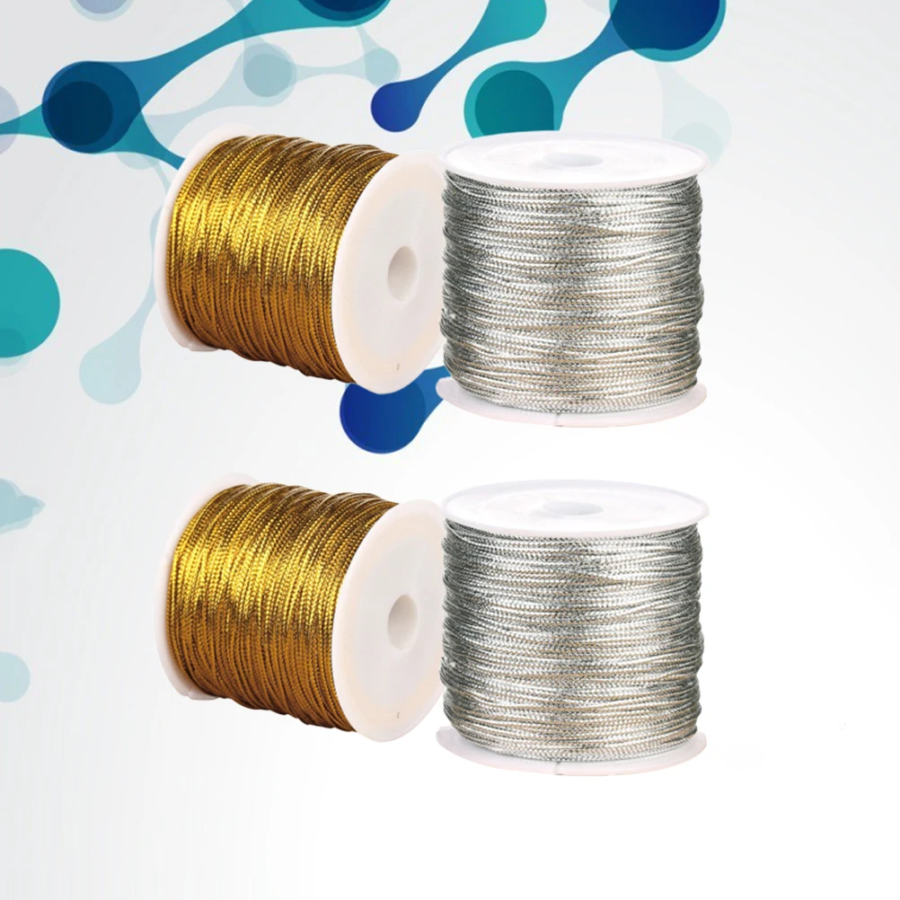 4pcs Tag Cords Beading String Jewelry Making Thread Metallic Cord For Diy Craft Decoration Supplies Golden Silver
4pcs Tag Cords Beading String Jewelry Making Thread Metallic Cord For Diy Craft Decoration Supplies Golden Silver