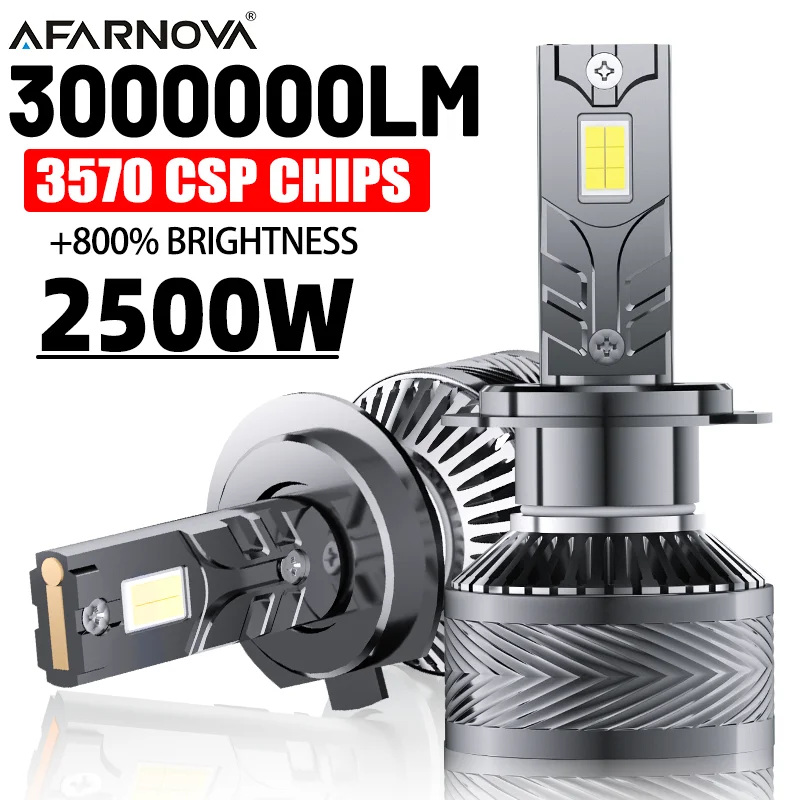 H4 H7 LED Canbus 3000000LM 2500W 3570 CSP Car Headlights H1 H11 LED Bulb 9005 9006 HB3 HB4 9012 HIR2 880 H13 H3 Auto Fog Lights
H4 H7 LED Canbus 3000000LM 2500W 3570 CSP Car Headlights H1 H11 LED Bulb 9005 9006 HB3 HB4 9012 HIR2 880 H13 H3 Auto Fog Lights