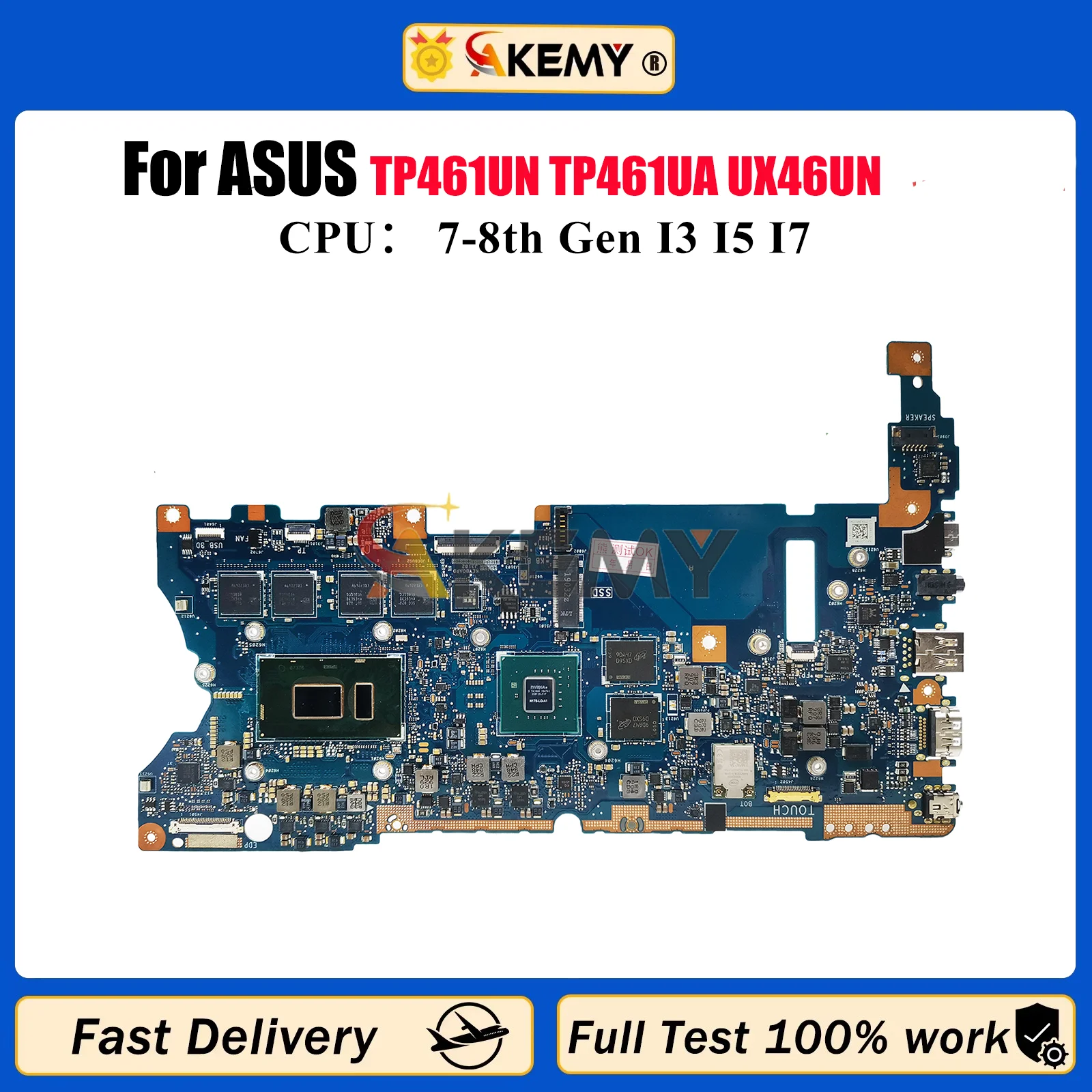 UX461UN Laptop Motherboard For ASUS ZenBook UX461 TP461UN TP461UA UX46UN Notebook Mainboard With I3 I5 I7 CPU 100% tests OK stk
UX461UN Laptop Motherboard For ASUS ZenBook UX461 TP461UN TP461UA UX46UN Notebook Mainboard With I3 I5 I7 CPU 100% tests OK stk