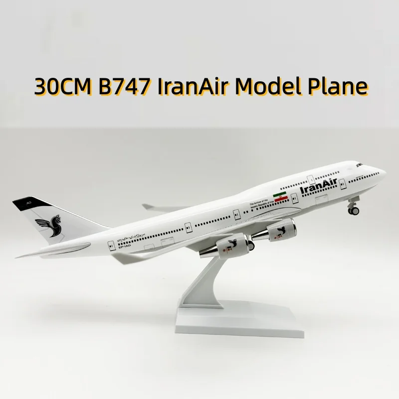 30cm Scale Plane B747 Iran Airways Resin Plastic Model With Wheel Children Toys For Collectible Aircraft Display Souvenir Plane
30cm Scale Plane B747 Iran Airways Resin Plastic Model With Wheel Children Toys For Collectible Aircraft Display Souvenir Plane