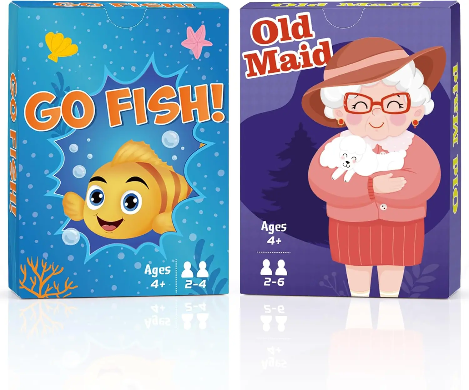 Go Fish and Old Maid Card Game for Kids Ages 4-8,Fun Classic Interactive Games for Kids Toddlers Adults
Go Fish and Old Maid Card Game for Kids Ages 4-8,Fun Classic Interactive Games for Kids Toddlers Adults
