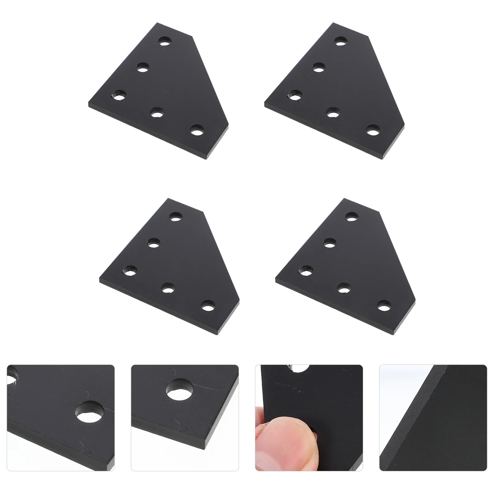 4 Pcs Right Angle Connecting Plate Aluminum Alloy Joint Strip Joining Metal Adjustable Bracket Connection Board Black Work
4 Pcs Right Angle Connecting Plate Aluminum Alloy Joint Strip Joining Metal Adjustable Bracket Connection Board Black Work