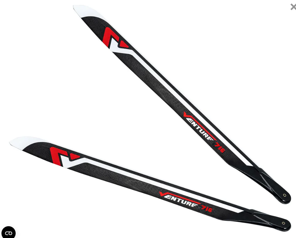 Venture Blades 716mm Premium Carbon Fiber Main Blades (Red) (2)
Venture Blades 716mm Premium Carbon Fiber Main Blades (Red) (2)