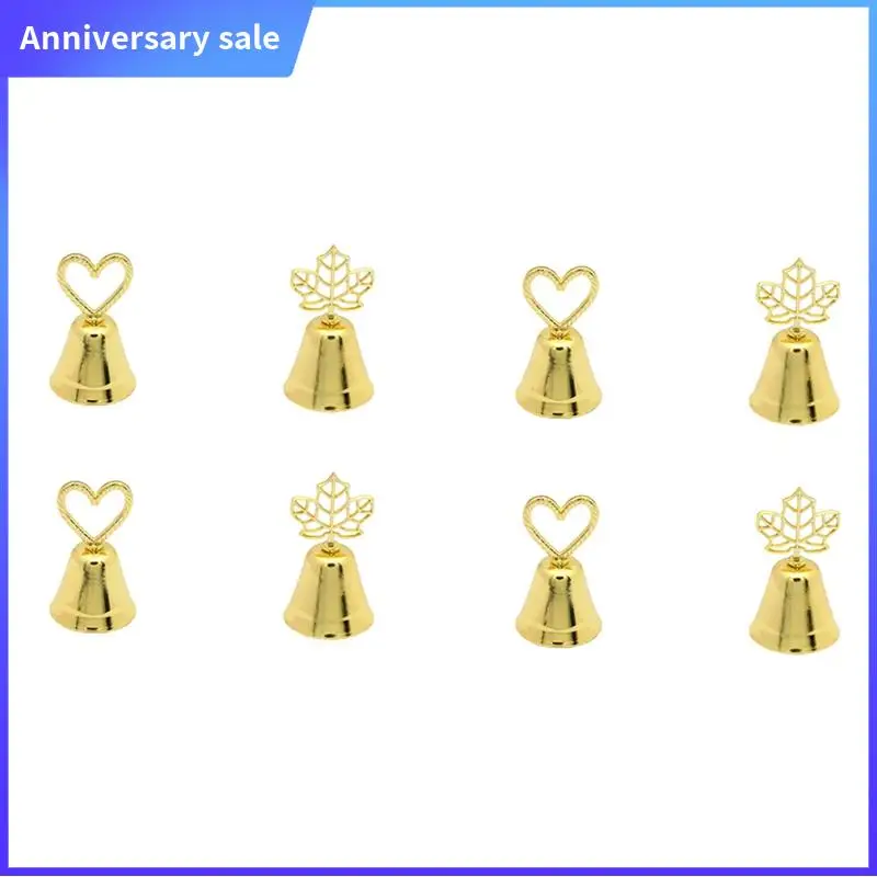 8 PCS Place Card Holders 2 Styles Gold Metal Bell Shape Table Number Holders Jingle Bell Book Note Photo Stand Clips Home Decor
8 PCS Place Card Holders 2 Styles Gold Metal Bell Shape Table Number Holders Jingle Bell Book Note Photo Stand Clips Home Decor