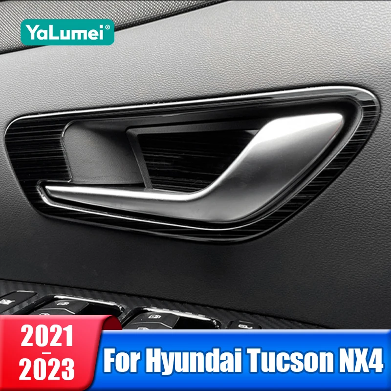 Car Inner Door Handle Door Bowl Frame Cover Trim Stickers For Hyundai Tucson NX4 2021 2022 2023 Hybrid N Line Accessories 
Car Inner Door Handle Door Bowl Frame Cover Trim Stickers For Hyundai Tucson NX4 2021 2022 2023 Hybrid N Line Accessories