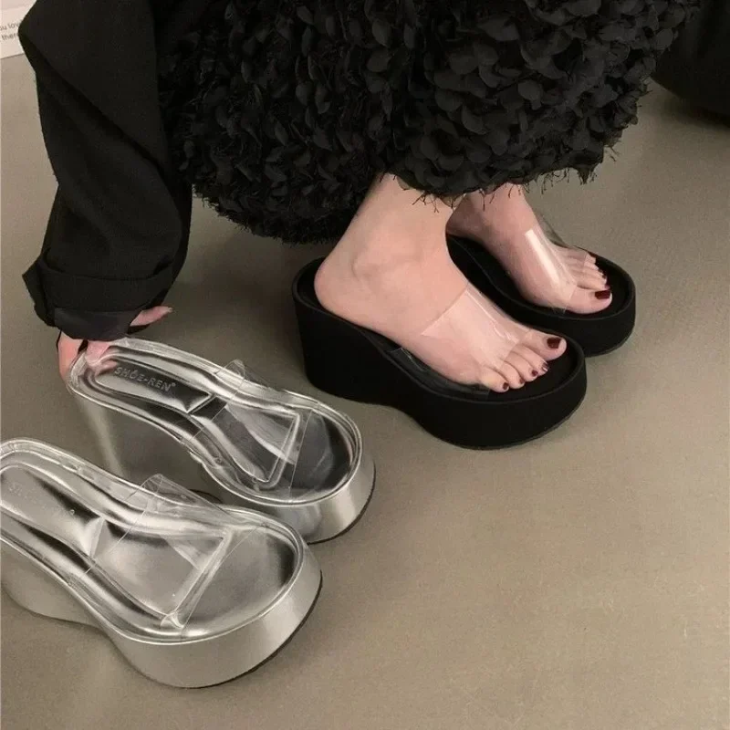 Comemore Women Platform Beach Slippers High Heels Wedges Sandals Shoes 2024 Women Shoes Thick Slides Sexy Pumps Fad Flip Flops
Comemore Women Platform Beach Slippers High Heels Wedges Sandals Shoes 2024 Women Shoes Thick Slides Sexy Pumps Fad Flip Flops