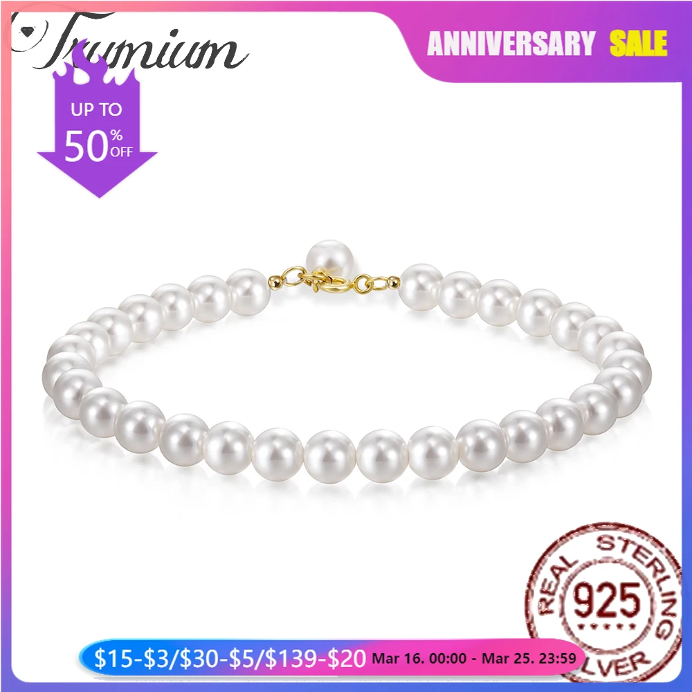 Trumium 925 Sterling Silver Real Pearl Bracelet for Women Girl Beaded Cultured Pearl Bangle Bridal Jewelry Gift
Trumium 925 Sterling Silver Real Pearl Bracelet for Women Girl Beaded Cultured Pearl Bangle Bridal Jewelry Gift
