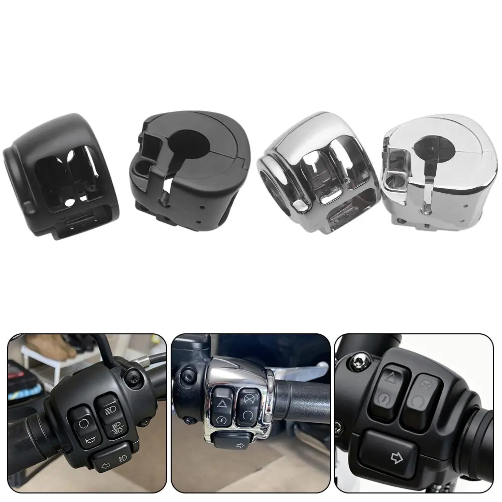 2Pcs Motorcycle Black/Chrome Handlebar Control Switch Housing Cover For Harley Softail Dyna Fat Bob Sportster Iron XL883N 2011+
2Pcs Motorcycle Black/Chrome Handlebar Control Switch Housing Cover For Harley Softail Dyna Fat Bob Sportster Iron XL883N 2011+