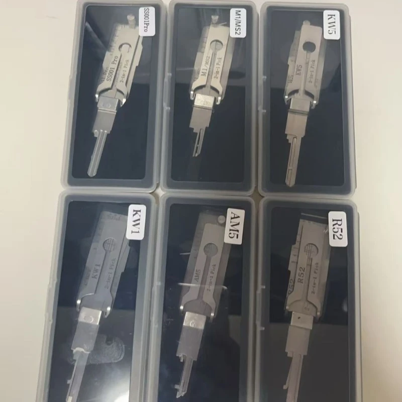 Lishi 2 in 1 Tool SS001pro SS002pro KW5 SC1 SC4 SC20 M1/MS2 AM5 TE2 SS002R R52 KW1 Locksmith Tools for Home Door Civil Locks
Lishi 2 in 1 Tool SS001pro SS002pro KW5 SC1 SC4 SC20 M1/MS2 AM5 TE2 SS002R R52 KW1 Locksmith Tools for Home Door Civil Locks