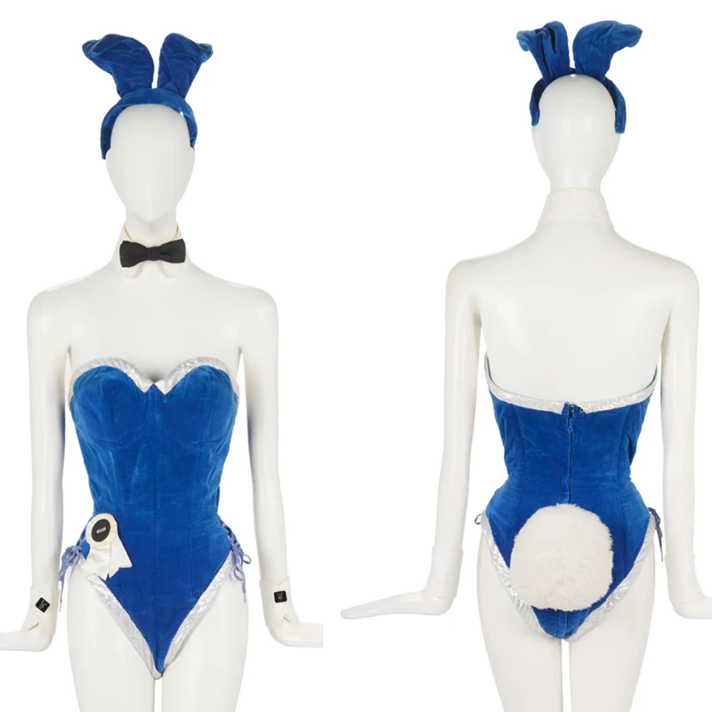 Custom Made 1970s Buny Blue Velvet Cosplay Costume Adult Women Fancy Sexy Tube Jumpsuit With Bunny Ear Costume
Custom Made 1970s Buny Blue Velvet Cosplay Costume Adult Women Fancy Sexy Tube Jumpsuit With Bunny Ear Costume
