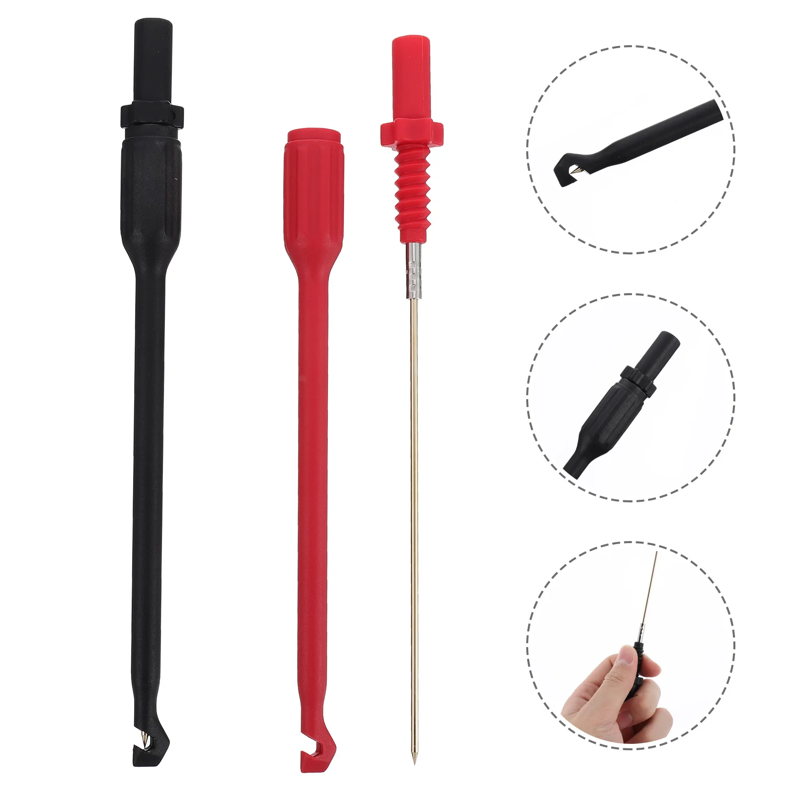 Test Rod Probe Insulation Piercing Pin Mini Multimeter Probes Needle Wire Gold Plated Pure Copper Kit Nondestructive Back Pin
Test Rod Probe Insulation Piercing Pin Mini Multimeter Probes Needle Wire Gold Plated Pure Copper Kit Nondestructive Back Pin