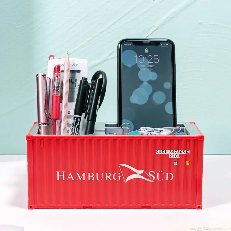 Multifunctional Office Stationery Desktop Storage Box Original Shipping Container Model Large Capacity Pencil Holder Pencil Case
Multifunctional Office Stationery Desktop Storage Box Original Shipping Container Model Large Capacity Pencil Holder Pencil Case