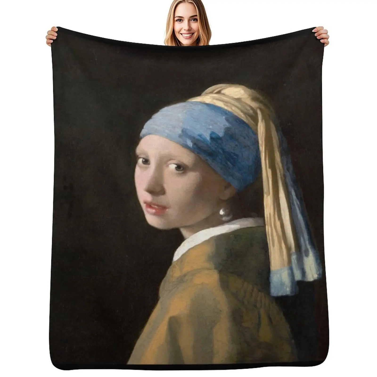 Girl with a Pearl Earring Throw Blanket Soft Comfort Blanket for Reading Watching TV
Girl with a Pearl Earring Throw Blanket Soft Comfort Blanket for Reading Watching TV