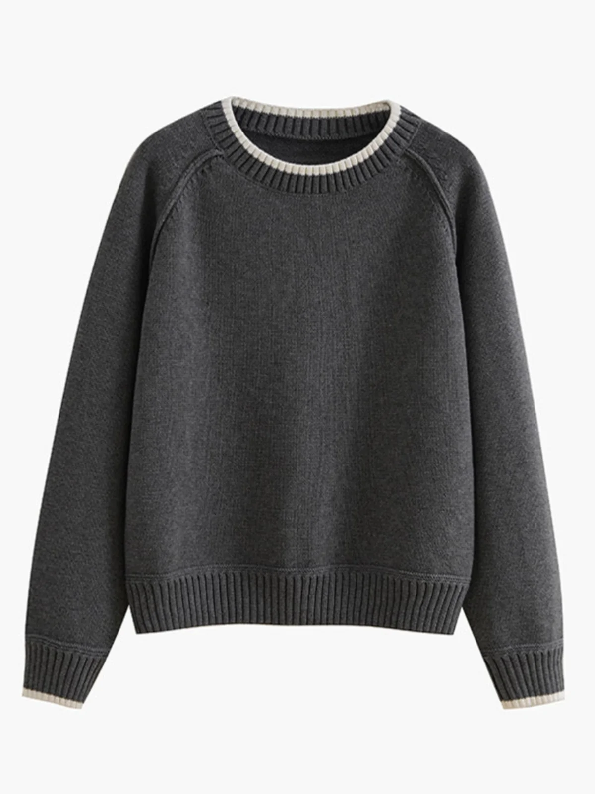 Gray Loose Knitted Sweater Women's Outerwear round Neck Thickened Autumn Winter Warm Fleeing Casual Style Fashionable Top
Gray Loose Knitted Sweater Women's Outerwear round Neck Thickened Autumn Winter Warm Fleeing Casual Style Fashionable Top