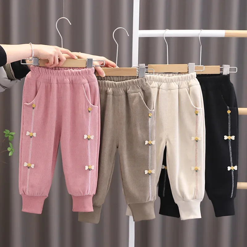 2024 Spring Autumn New Kids Baby Girls Fashion Flower Decor Sweatpants Jogger Pants Children's Casual Sports Trousers Clothing
2024 Spring Autumn New Kids Baby Girls Fashion Flower Decor Sweatpants Jogger Pants Children's Casual Sports Trousers Clothing