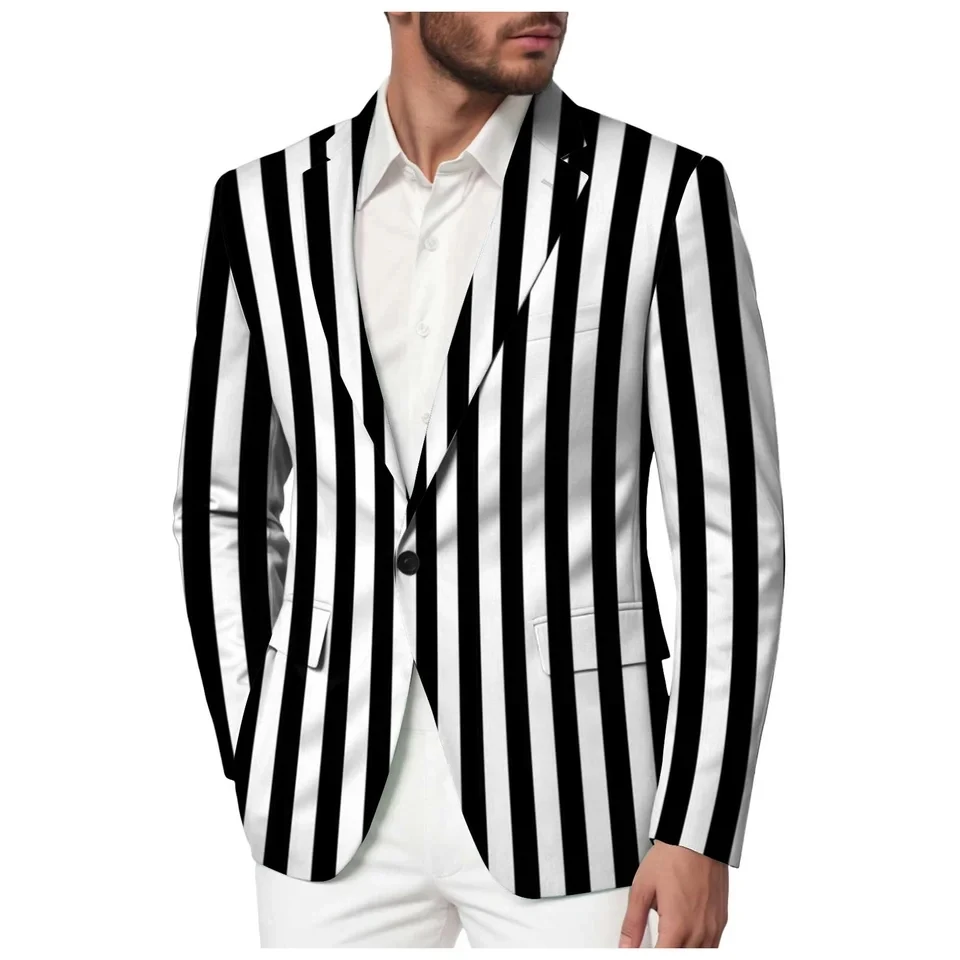 Men's Suit Striped Casual Business Lapel Classic Suits Coat For Men Long Sleeve Party Prom Wedding Formal s
Men's Suit Striped Casual Business Lapel Classic Suits Coat For Men Long Sleeve Party Prom Wedding Formal s
