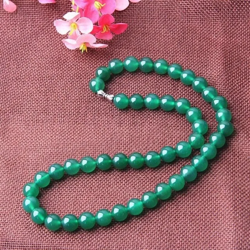 Ожерелье из натурального зеленого агата, повседневная ниша, универсальная мода
Ожерелье из натурального зеленого агата, повседневная ниша, универсальная мода