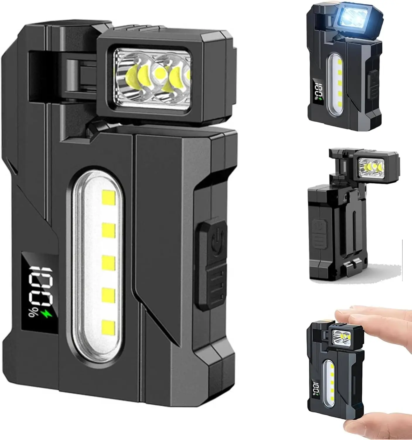 G5 EDC Flashlight 400 Lumens, Super Bright Rechargeable Mini Light with 180° Rotatable, Magnet Pocket Torch for Outdoor Camping
G5 EDC Flashlight 400 Lumens, Super Bright Rechargeable Mini Light with 180° Rotatable, Magnet Pocket Torch for Outdoor Camping