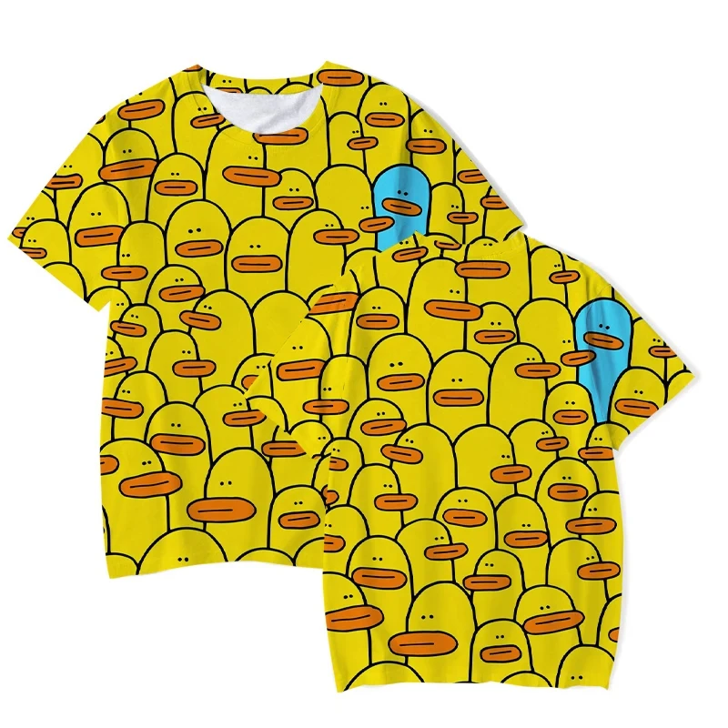 Men's T-Shirt For Men Cute yellow duck 3D Printed Funny T Shirt Summer Kid Tops Short Sleeve Fashion Casual Tees Personality
Men's T-Shirt For Men Cute yellow duck 3D Printed Funny T Shirt Summer Kid Tops Short Sleeve Fashion Casual Tees Personality