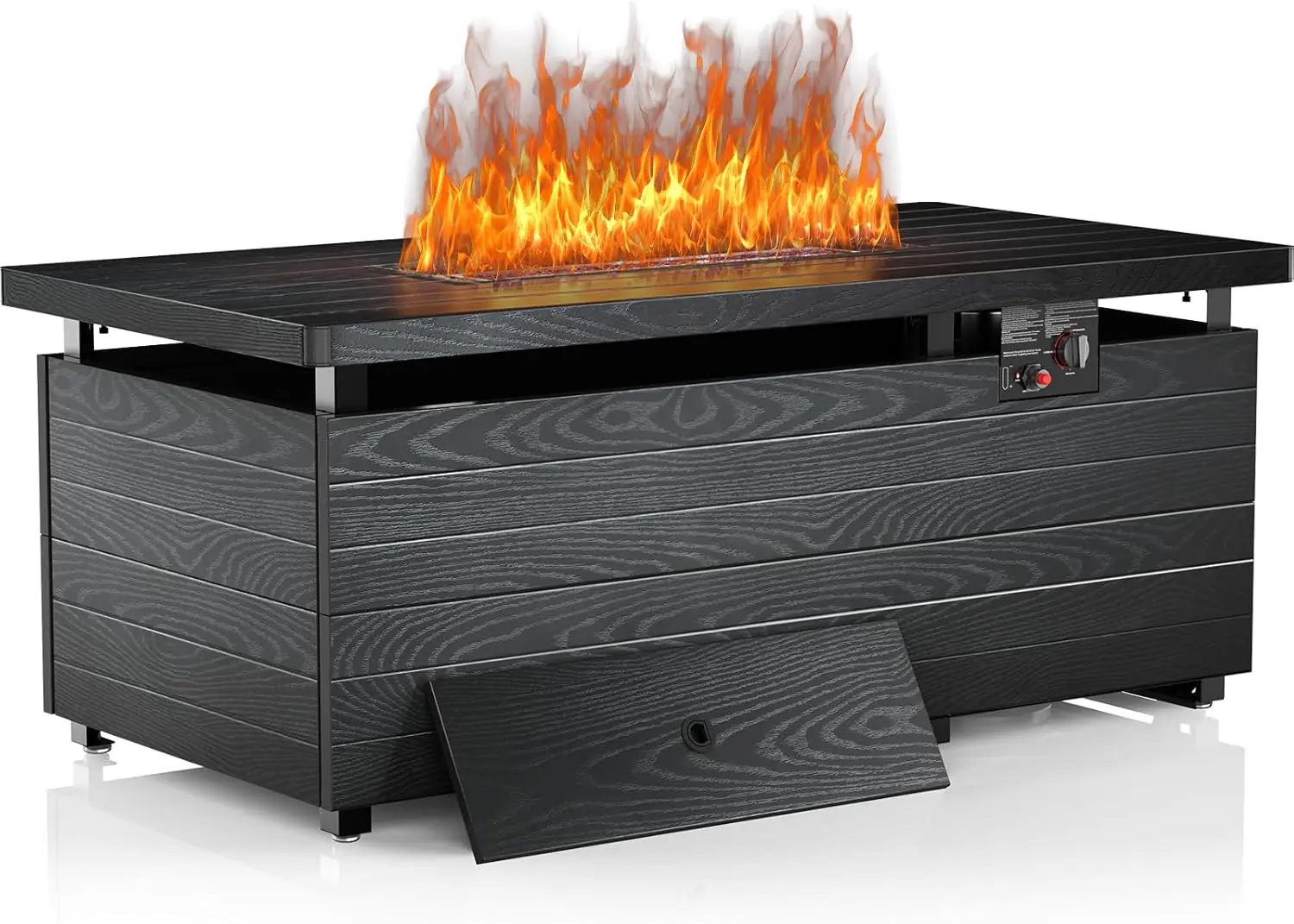 50-дюймовый пропановый очаг для костра, стальной газовый очаг мощностью 50 000 BTU с регулируемым пламенем, стол-очаг 4-в-1
50-дюймовый пропановый очаг для костра, стальной газовый очаг мощностью 50 000 BTU с регулируемым пламенем, стол-очаг 4-в-1