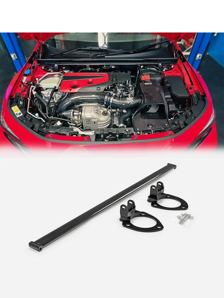 Для Honda Civic Type-R FL5 GT сухая карбоновая распорка передней стойки | Компонент наружного переднего структурного улучшения Civic 
Для Honda Civic Type-R FL5 GT сухая карбоновая распорка передней стойки | Компонент наружного переднего структурного улучшения Civic