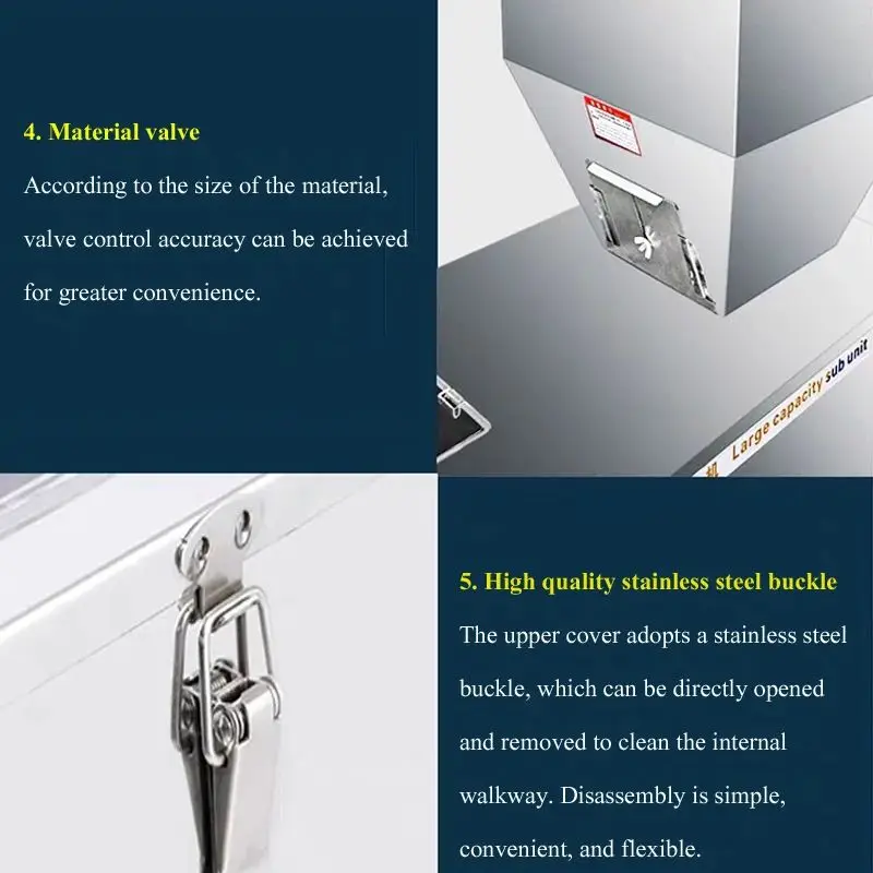 5-999g Food Automatic Racking Machine Powder Granular Material Weight Packing Filling Machine
5-999g Food Automatic Racking Machine Powder Granular Material Weight Packing Filling Machine