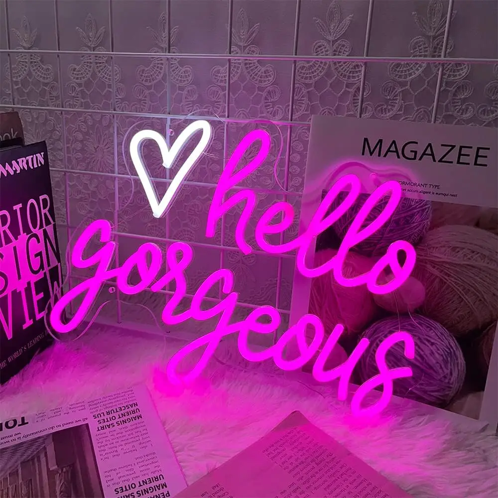 Великолепная неоновая вывеска Hello, светодиодный светильник с USB регулируемой яркостью для спальни, свадьбы, вечеринки, игровой комнаты, украшение дома, подарок
Великолепная неоновая вывеска Hello, светодиодный светильник с USB регулируемой яркостью для спальни, свадьбы, вечеринки, игровой комнаты, украшение дома, подарок