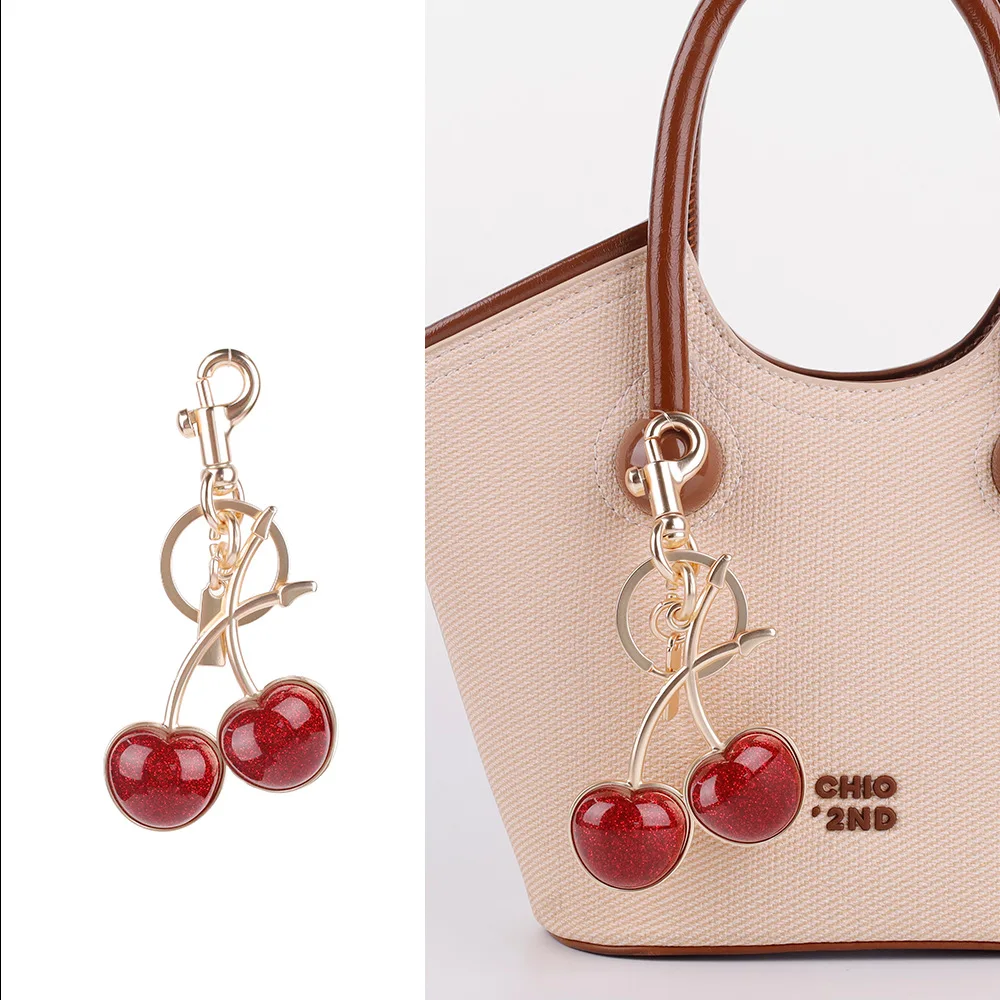 Exquisite Red Cherry Fruit Bag Charm Keychain 3 Color Key Ring for Elegant Women Backpack Purse Pendant Earring Jewelry Gift
Exquisite Red Cherry Fruit Bag Charm Keychain 3 Color Key Ring for Elegant Women Backpack Purse Pendant Earring Jewelry Gift