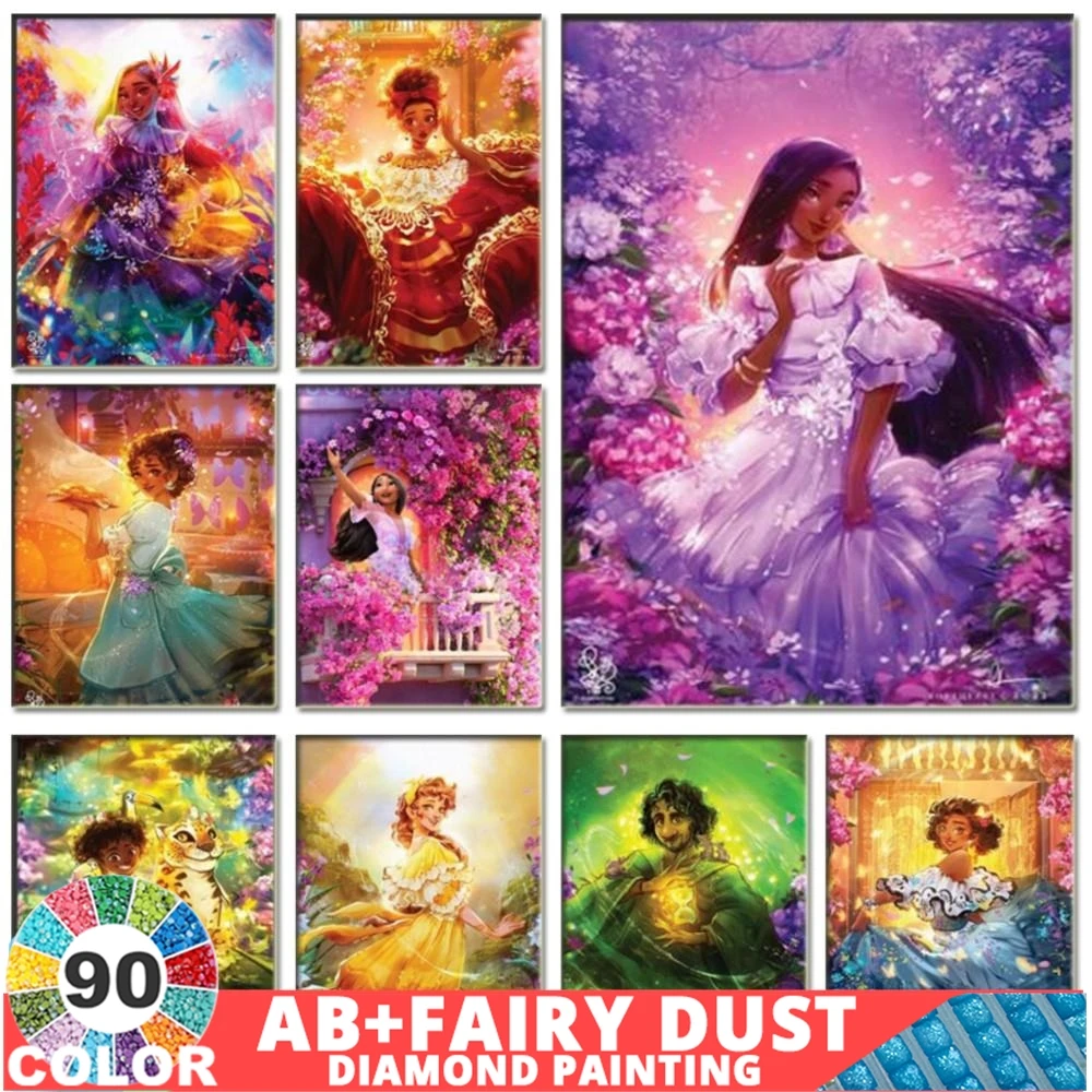 90 цветов AB сказочная пыль 5D DIY алмазная живопись Дисней мультфильм Encanto вышивка картины набор для вышивки крестом удивительные произведения искусства
90 цветов AB сказочная пыль 5D DIY алмазная живопись Дисней мультфильм Encanto вышивка картины набор для вышивки крестом удивительные произведения искусства
