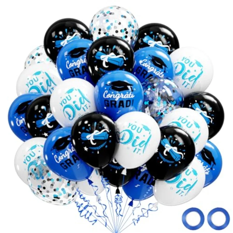 Graduation Decorations 2026 - Graduation Balloons 62pcs 12 Inch Grad Print Latex Confetti Balloons for College High School Clas
Graduation Decorations 2026 - Graduation Balloons 62pcs 12 Inch Grad Print Latex Confetti Balloons for College High School Clas