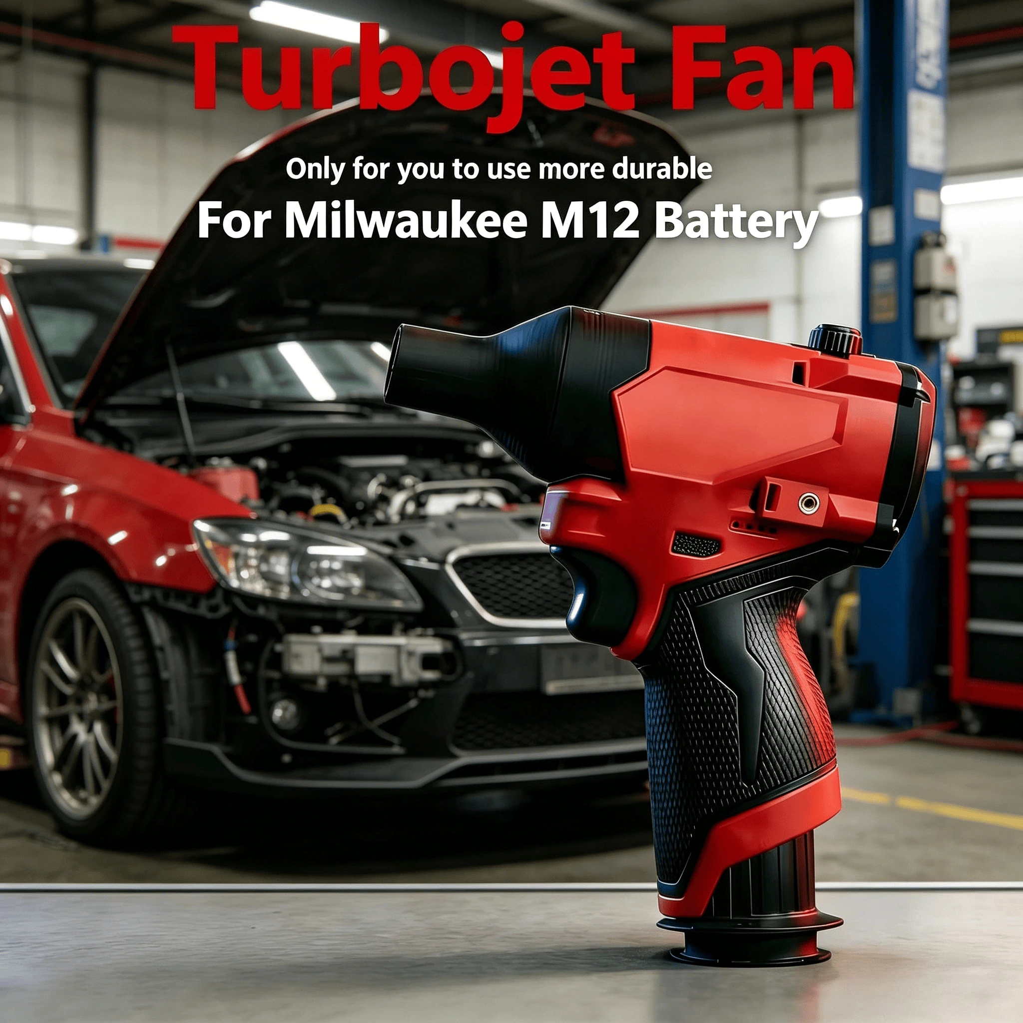 For Milwaukee M12 Style Turbojet Fan - High-Velocity Electric Air Duster car wash gun
For Milwaukee M12 Style Turbojet Fan - High-Velocity Electric Air Duster car wash gun