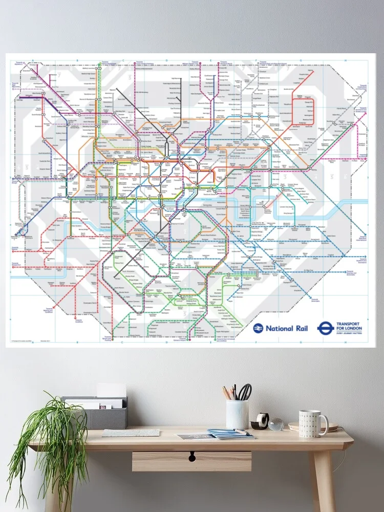 London Train Map Art Picture Print Silk Poster Home Wall Decor
London Train Map Art Picture Print Silk Poster Home Wall Decor