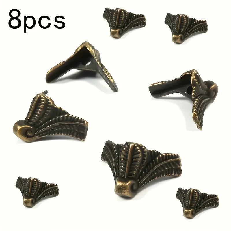 8Pcs Antique Corner Protector Box Wood Case Decorative Feet Leg Corner Bracket Furniture Hardware
8Pcs Antique Corner Protector Box Wood Case Decorative Feet Leg Corner Bracket Furniture Hardware
