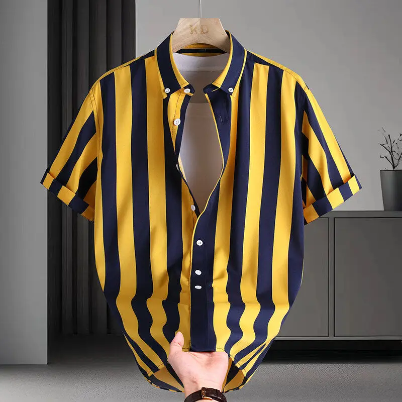 Новинка 2024, мужские корейские большие размеры, повседневные полосатые ор Све, верхний слой, универсальные, модные, летние, подходят для подставки
Новинка 2024, мужские корейские большие размеры, повседневные полосатые ор Све, верхний слой, универсальные, модные, летние, подходят для подставки