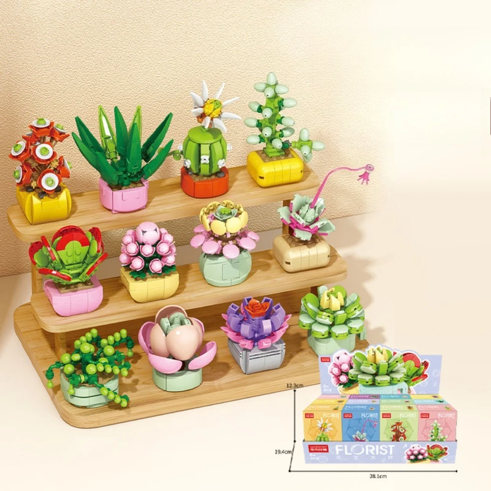 GSF MOC Flower Succulent Potted Model Building Block DIY Eternal Bouquet Home Desk Plant Decor Brick Girl Gift Children Toy
GSF MOC Flower Succulent Potted Model Building Block DIY Eternal Bouquet Home Desk Plant Decor Brick Girl Gift Children Toy