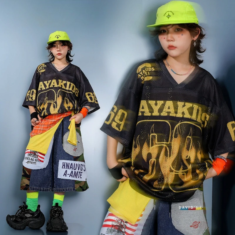 Boys Hip Hop Outfits Short Sleeve Top Loose Shorts Cool Street Dance Suit Fashion Streetwear Group Jazz Stage Show Clothes Sets
Boys Hip Hop Outfits Short Sleeve Top Loose Shorts Cool Street Dance Suit Fashion Streetwear Group Jazz Stage Show Clothes Sets