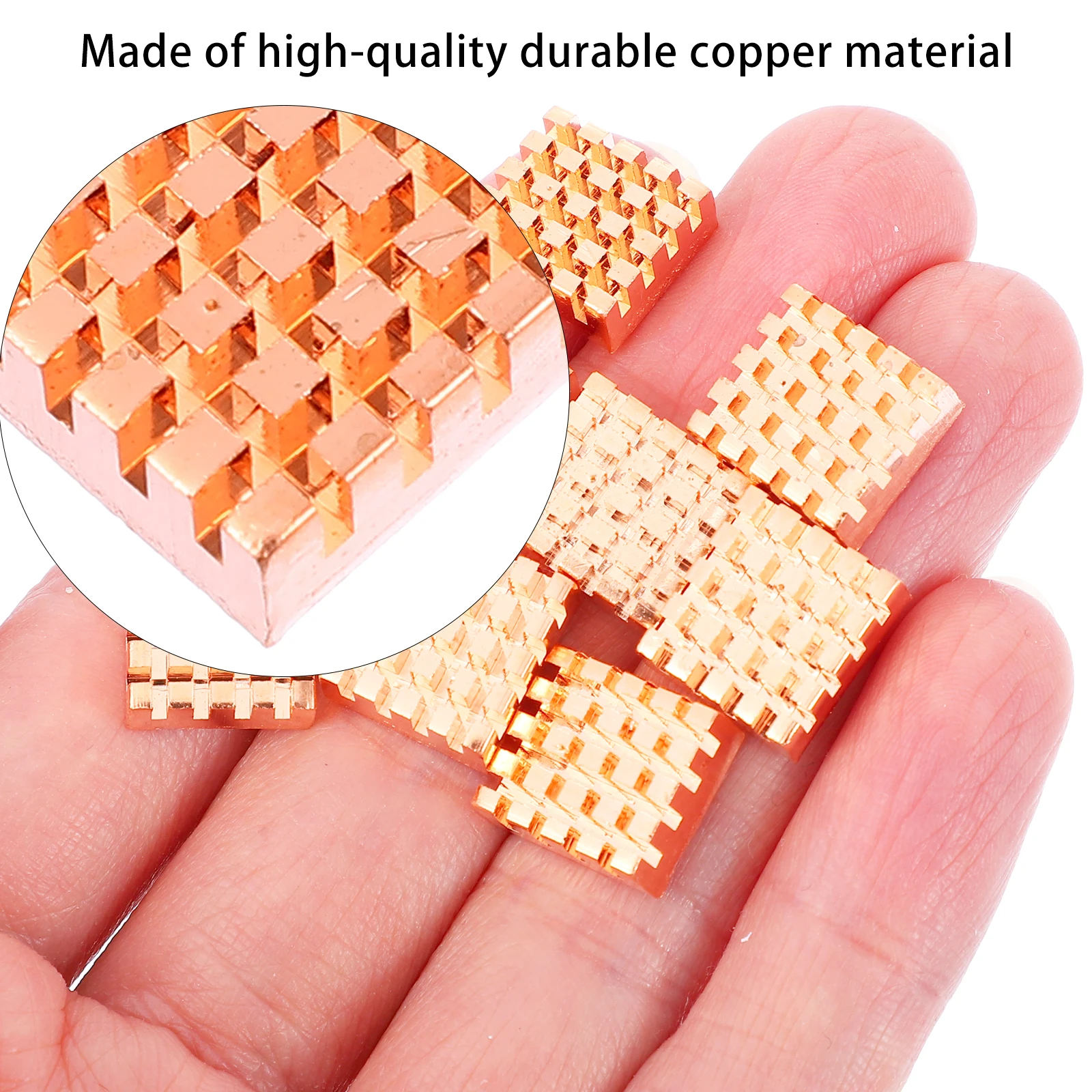 8PCS Copper Heat Sink for Motherboards Graphics Cards Pure Metal Chip Cooler Fin Thermal Conductive Small CPU Heating Adhesive
8PCS Copper Heat Sink for Motherboards Graphics Cards Pure Metal Chip Cooler Fin Thermal Conductive Small CPU Heating Adhesive