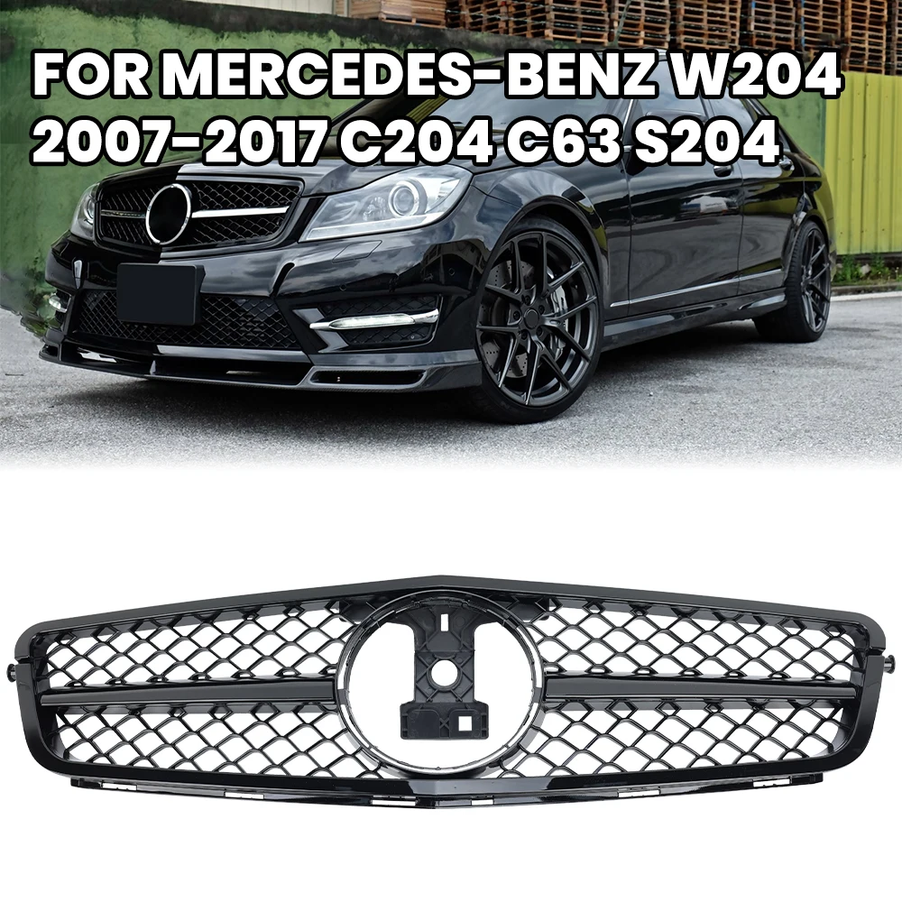 Front Bumper Grille Hood Grills for Mercedes W204 C204 C63 S20 2007-2017 ABS Replacement Glossy Black Car Accessories Parts
Front Bumper Grille Hood Grills for Mercedes W204 C204 C63 S20 2007-2017 ABS Replacement Glossy Black Car Accessories Parts
