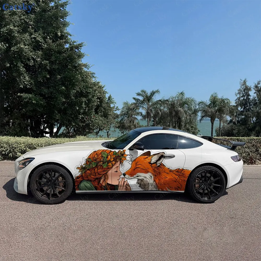 2pcs Girl And Fox Car Sticker Full Body Floral Decoration Covering Scratches Protective Car Sticker Waterproof Car Vinyl Wraps
2pcs Girl And Fox Car Sticker Full Body Floral Decoration Covering Scratches Protective Car Sticker Waterproof Car Vinyl Wraps