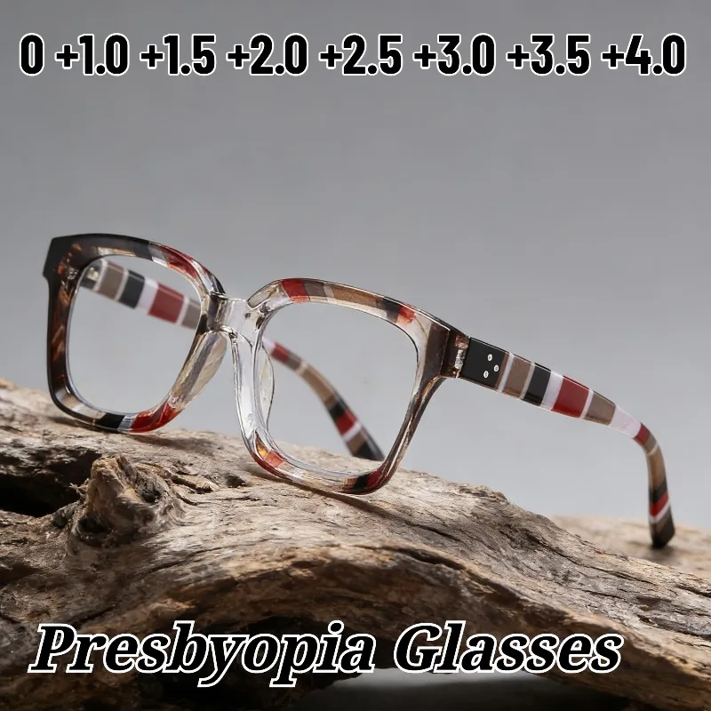 2026 New Striped-Frame Anti-Blue Light Presbyopia Glasses for Women High-Definition Comfortable Reading Eyewear 0 To +4.0
2026 New Striped-Frame Anti-Blue Light Presbyopia Glasses for Women High-Definition Comfortable Reading Eyewear 0 To +4.0