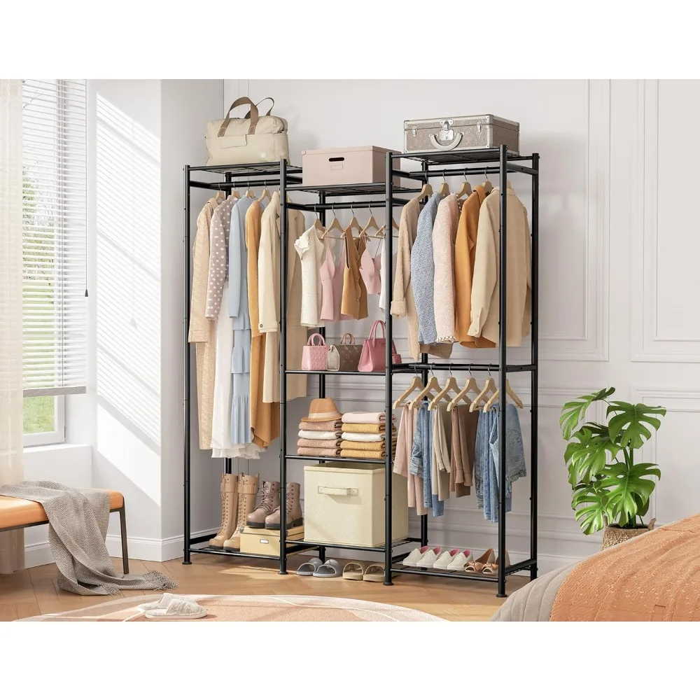 Wardrobe Closet, 4 Hanging Spaces Portable Clothes Rack,Free Standing Closet Organizer and Storage System with - Brand New
Wardrobe Closet, 4 Hanging Spaces Portable Clothes Rack,Free Standing Closet Organizer and Storage System with - Brand New