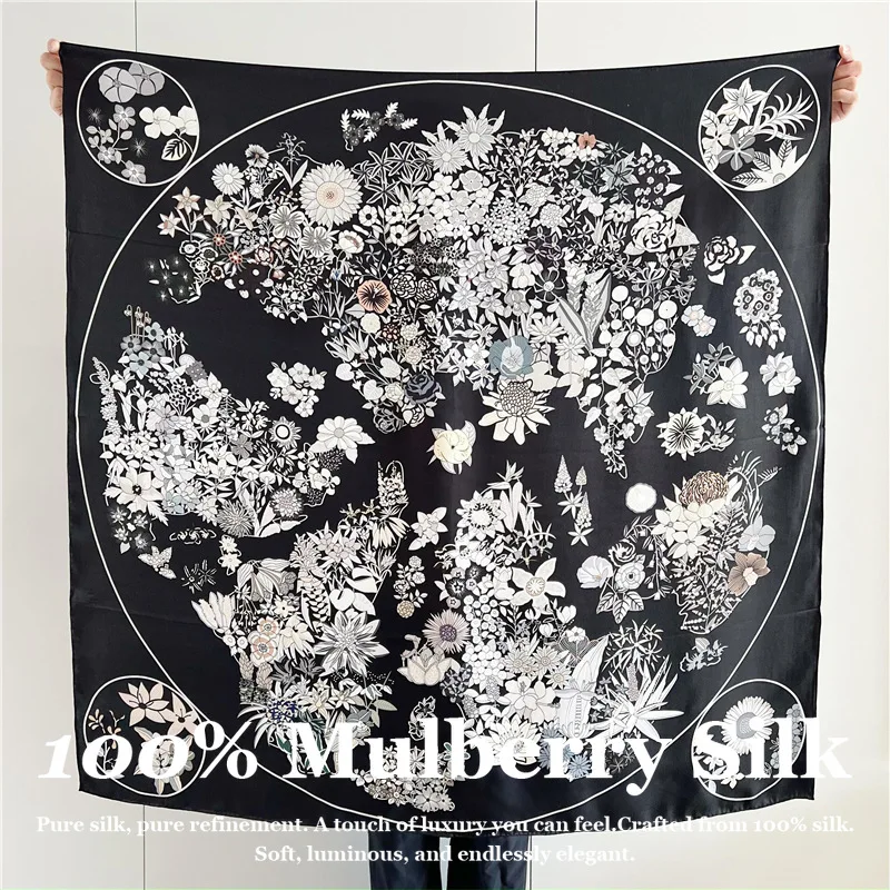 2026 Luxury 108x108cm Real Silk Scarf 100% Mulberry Silk Hand Rolled Edge Large Square Shawl Wrap Hijab Pashmina Poncho Scarves
2026 Luxury 108x108cm Real Silk Scarf 100% Mulberry Silk Hand Rolled Edge Large Square Shawl Wrap Hijab Pashmina Poncho Scarves