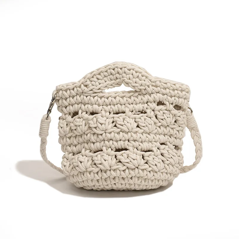Summer Cotton Rope Knitted Shoulder Bag Knitted Handmade Women's Versatile Diagonal Cross Mobile Small Bag
Summer Cotton Rope Knitted Shoulder Bag Knitted Handmade Women's Versatile Diagonal Cross Mobile Small Bag