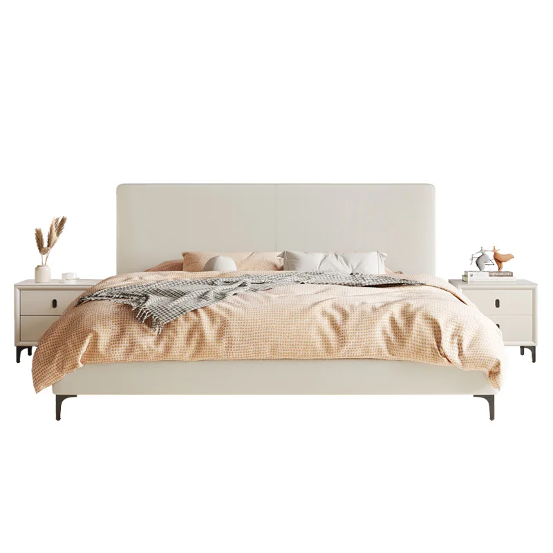 Italian minimalist leather bed, modern minimalist double bed
Italian minimalist leather bed, modern minimalist double bed