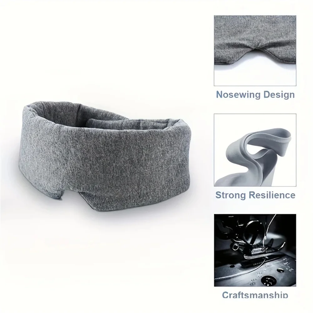 1pcs Sleeping Mask Breathable and Pressure-reducing Soft Portable Travel Mask Lunch Break Eye Cover
1pcs Sleeping Mask Breathable and Pressure-reducing Soft Portable Travel Mask Lunch Break Eye Cover
