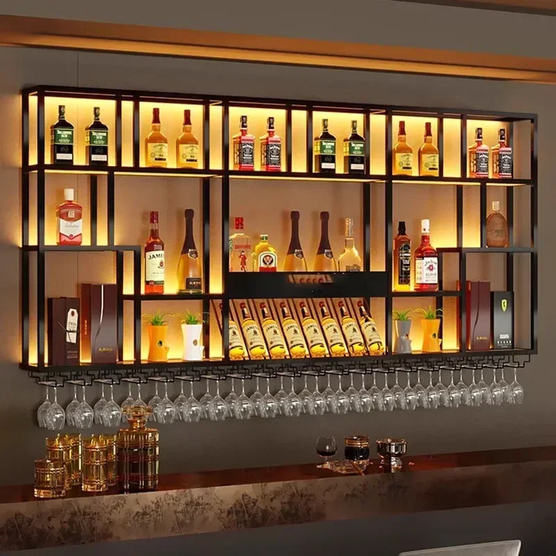 Drink Bottle Corner Wine Rack Wall Mounted Club Restaurant Modern Bar Cabinet Holder Unique Cremalheira De Vinho Bar Furniture
Drink Bottle Corner Wine Rack Wall Mounted Club Restaurant Modern Bar Cabinet Holder Unique Cremalheira De Vinho Bar Furniture
