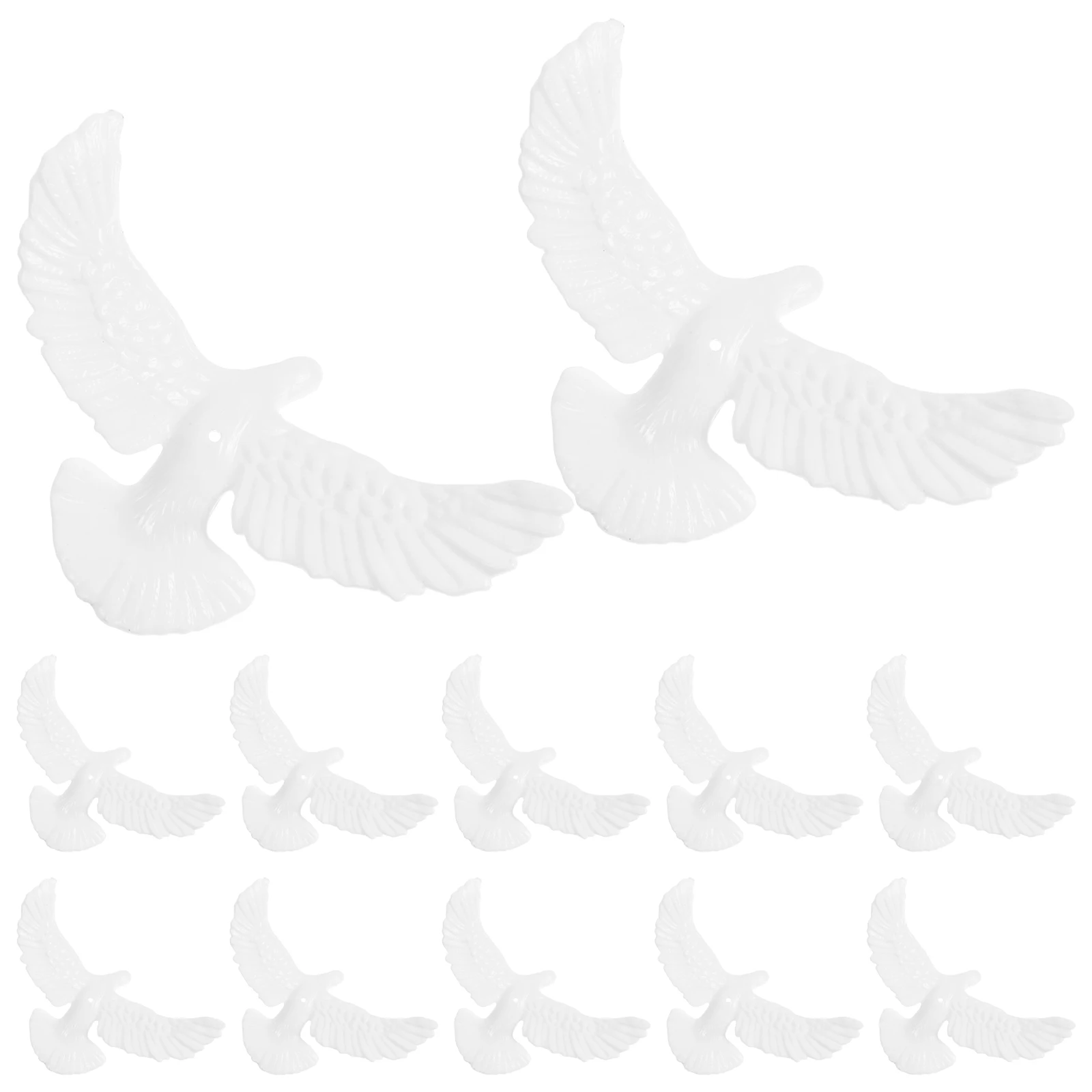 12pcs Peace Dove Hanging Decoration Lightweight Bird Craft Ornamental Sculpture for Christmas Wedding Baby Shower Home Party
12pcs Peace Dove Hanging Decoration Lightweight Bird Craft Ornamental Sculpture for Christmas Wedding Baby Shower Home Party