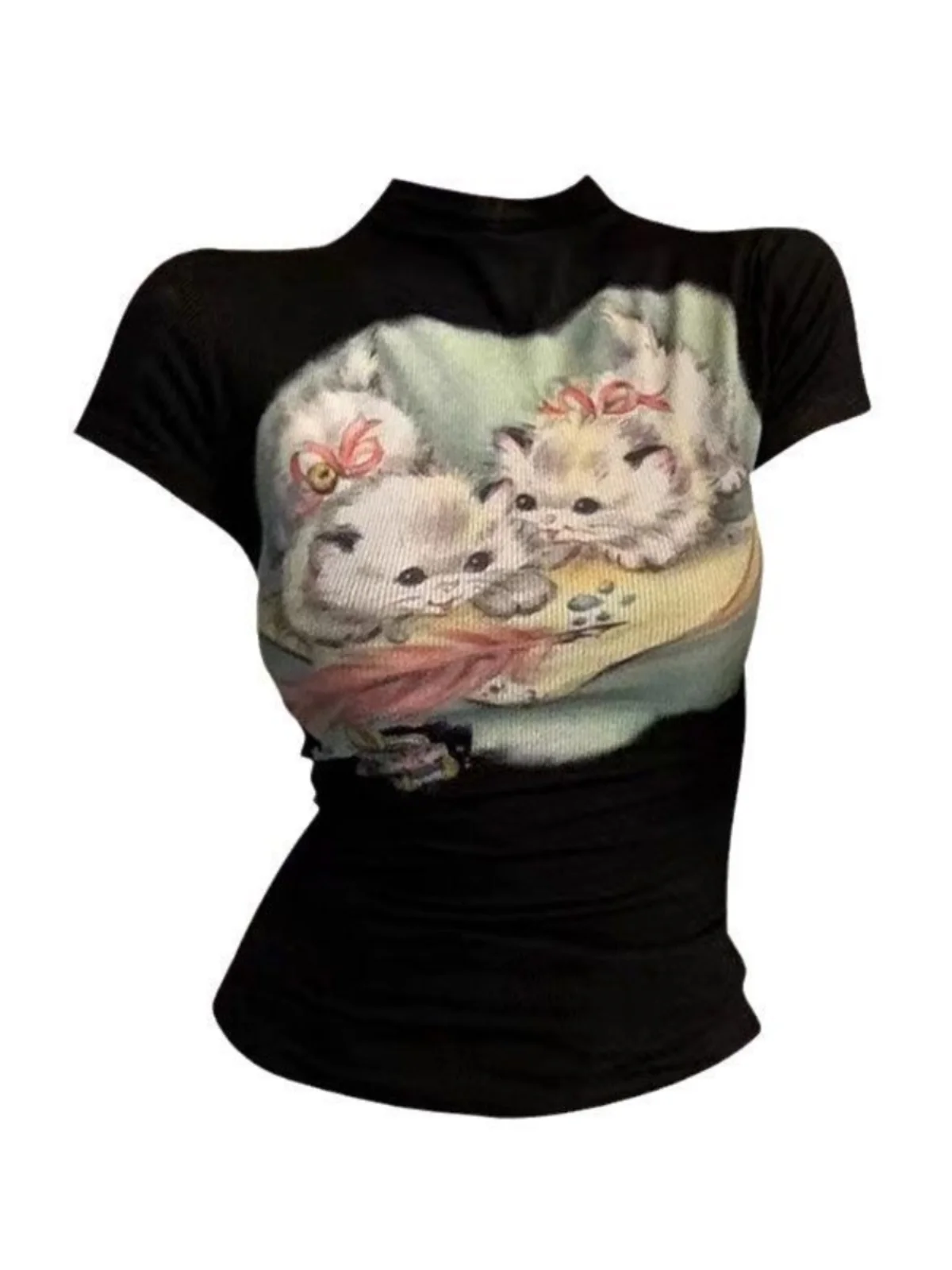 Женская футболка Harajuku, корейская футболка с короткими рукавами и графическим принтом Y2k, верхняя одежда, модная винтажная уличная эластичная футболка 2025
Женская футболка Harajuku, корейская футболка с короткими рукавами и графическим принтом Y2k, верхняя одежда, модная винтажная уличная эластичная футболка 2025