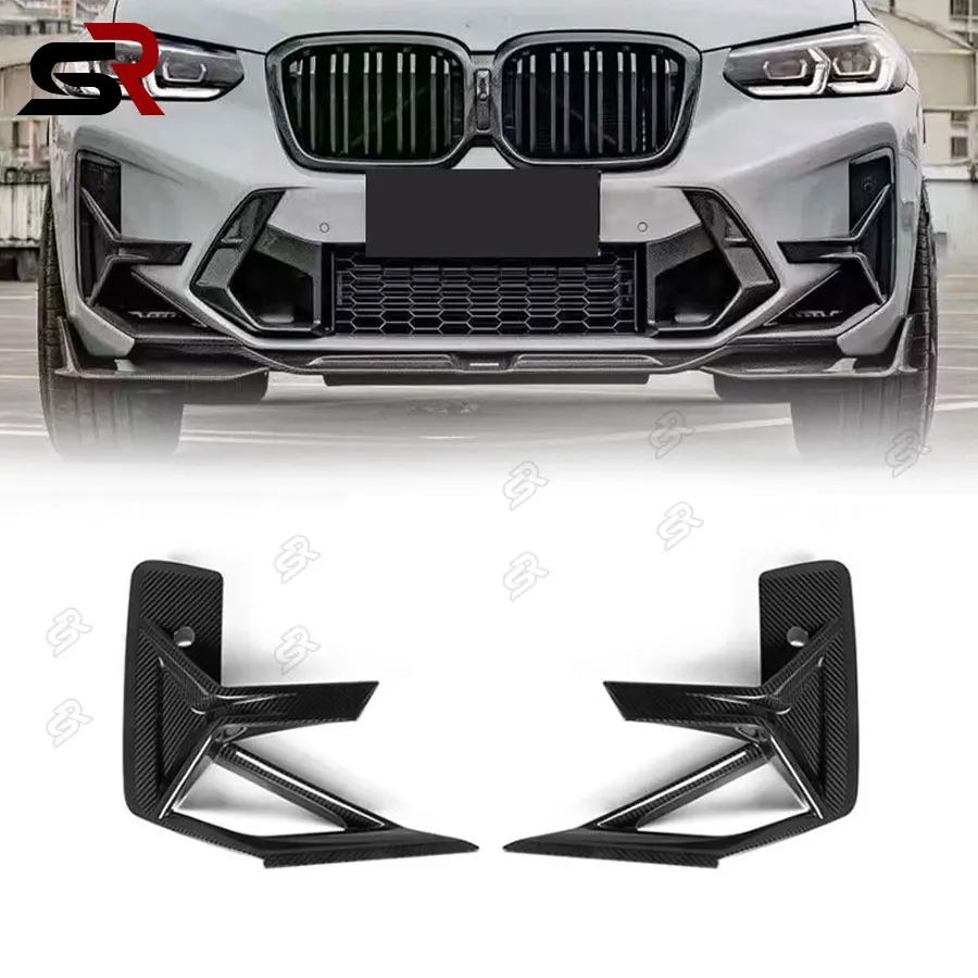 For BMW X3M F97 2022+ Carbon Fiber Front Bumper Side Vent Covers Spoiler Front Bumper Air Vents Air Intake Grille Auto Parts
For BMW X3M F97 2022+ Carbon Fiber Front Bumper Side Vent Covers Spoiler Front Bumper Air Vents Air Intake Grille Auto Parts